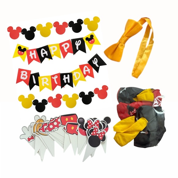 Disney Other - Mickey Mouse Themed Birthday Party Supplies Set